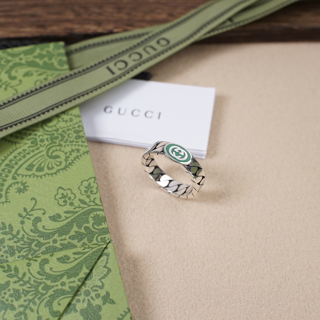 Green Double G Ring
