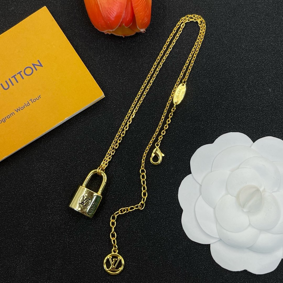 LV Lock Necklace
